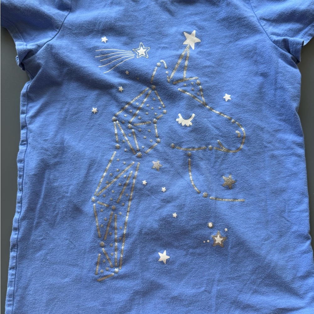 Blue Unicorn Kids Shirt